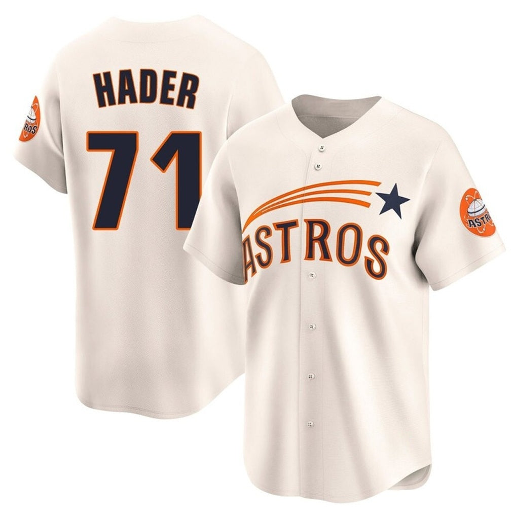Houston Astros #71 Josh Hader Player Cream FEDASGOGE Throwback Cooperstown Collection Limited Stitched Jerseys