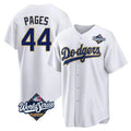 Los Angeles Dodgers #44 Andy Pages Player Gold White FEDASGOGE World Series 2026 Collection Stadium Game Stitched Jerseys