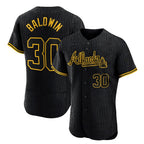 Atlanta Braves #30 Drake Baldwin Player Black FEDASGOGE Snake Skin City Limited Elite Home Game Stitched Jerseys