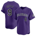 Colorado Rockies #9 Brenton Doyle Player Purple FEDASGOGE Limited Home Stitched Jerseys