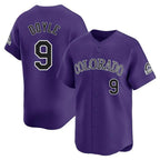 Colorado Rockies #9 Brenton Doyle Player Purple FEDASGOGE Limited Home Stitched Jerseys