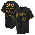 Los Angeles Dodgers #25 Tommy Edman Player Black FEDASGOGE Snake Skin City Game Home Stitched Jerseys
