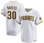 San Diego Padres #30 Gavin Sheets White FEDASGOGE 2026 Home Limited Stitched Jersey
