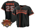 San Francisco Giants #25 Barry Bonds Black FEDASGOGE 2026 Alternate Stadium Stitched Jersey