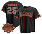 San Francisco Giants #25 Barry Bonds Black FEDASGOGE 2026 Alternate Stadium Stitched Jersey