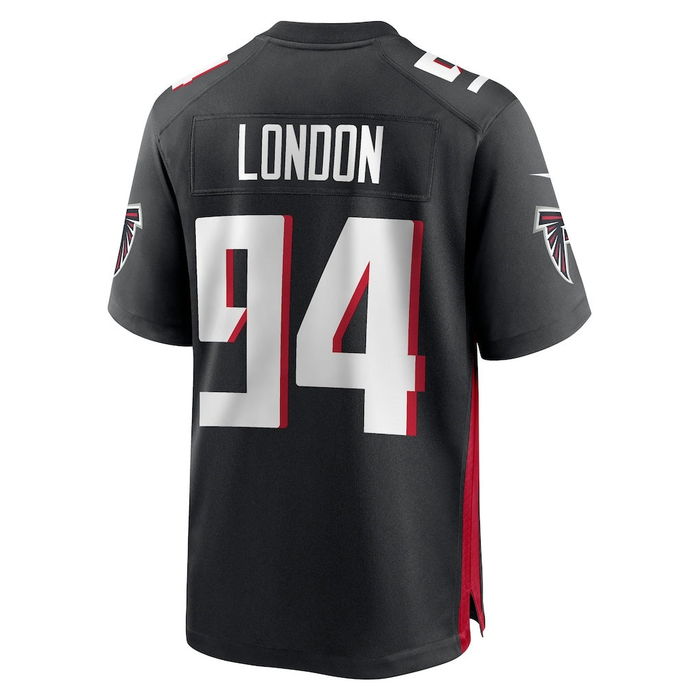 A.Falcons #94 LaCale London Black FEDASGOGE Team Game Jersey