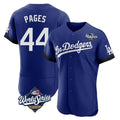 Los Angeles Dodgers #44 Andy Pages Player Royal FEDASGOGE World Series City Connect Elite Home Stitched Jerseys