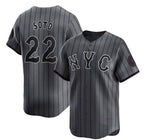 New York Mets #22 Juan Soto Graphite FEDASGOGE 2024 City Connect Limited Stitched Jersey