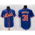 New York Mets #31 Mike Piazza Blue FEDASGOGE Cool Base Stitched Jersey