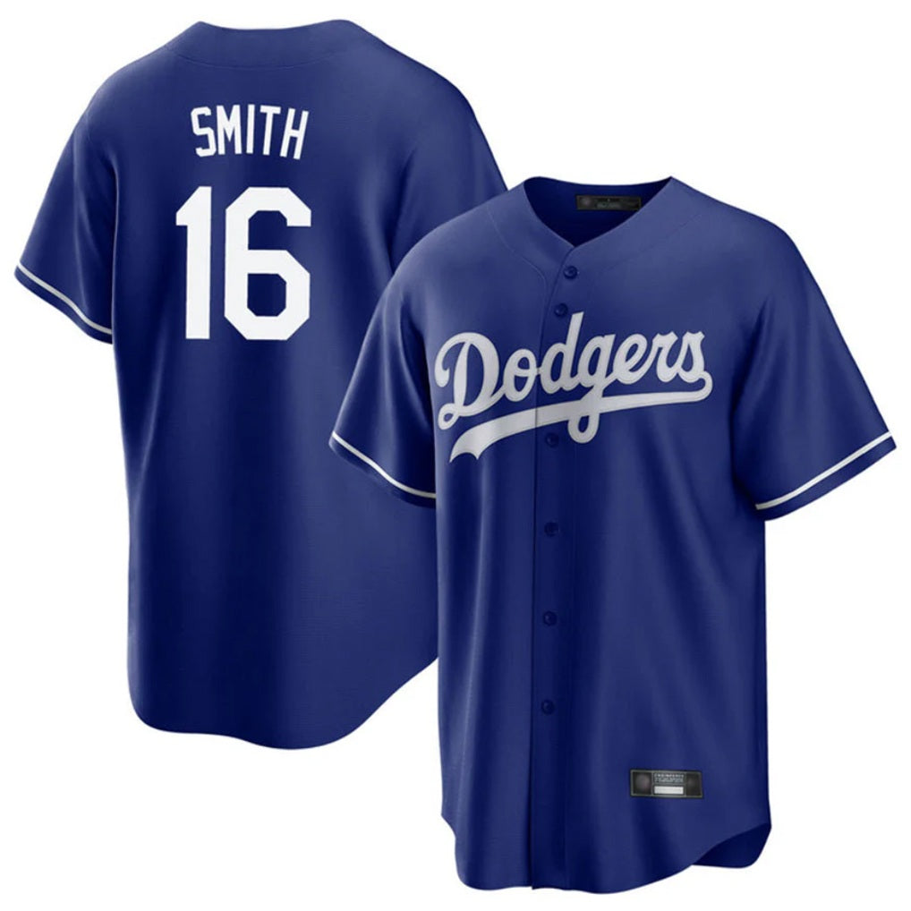 Los Angeles Dodgers #16 Will Smith Player Royal FEDASGOGE Game Stitched Jerseys