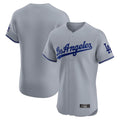 Los Angeles Dodgers Blank Player Gray FEDASGOGE Limited Elite Home Stitched Jerseys