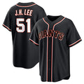 San Francisco Giants #51 Jung Hoo Lee Black FEDASGOGE Out Stitched Jersey
