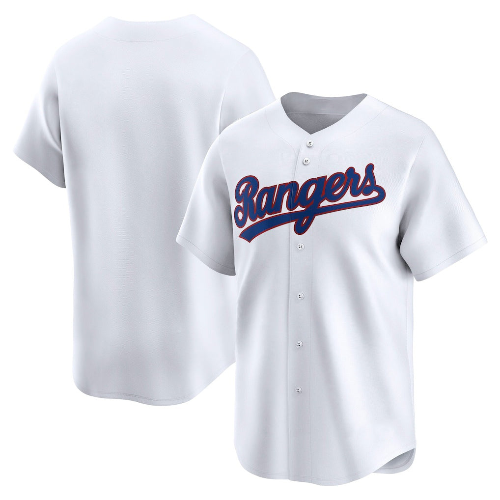 Texas Rangers White FEDASGOGE Throwback Cooperstown Collection Limited Jersey
