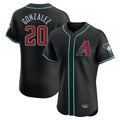 Arizona Diamondbacks #20 Luis Gonzalez Player Black FEDASGOGE Limited Elite Home Game Stitched Jerseys