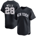 New York Yankees #28 Austin Wells White FEDASGOGE 2025 Home Limited Stitched Jersey