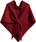 Winter Shawl Wraps Women Fleece Poncho shawls Wrap Scarf Sweater Shall Cape | Knit Triangle,Lightweight Warm Cozy Material,Soft Non-itchy,Slouchy Accessory,Perfect For Evening Dresses & Flights