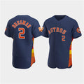 Houston Astros #2 Jose Altuve Navy FEDASGOGE 60th Anniversary Flex Base Stitched Jersey
