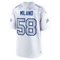 B.Bills #58 Matt Milano 2025 Rivalries Collection Game Jersey - White FEDASGOGE
