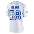 B.Bills #58 Matt Milano 2025 Rivalries Collection Game Jersey - White FEDASGOGE