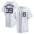 Detroit Tigers #39 Zach McKinstry White FEDASGOGE Home Replica Jersey