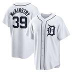 Detroit Tigers #39 Zach McKinstry White FEDASGOGE Home Replica Jersey
