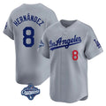 Los Angeles Dodgers #8 Enrique Hern¨¢ndez Player Royal FEDASGOGE City Connect Elite Home Stitched Jerseys