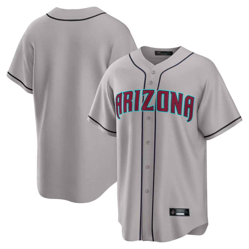 Arizona Diamondbacks Gray FEDASGOGE Road Home Game Blank Player Stitched Jerseys