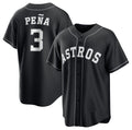 Houston Astros #3 Jeremy Pena Black FEDASGOGE Lights Out Limited Stitched Jersey