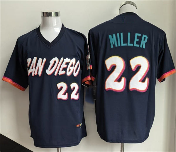 San Diego Padres #22 Mason Miller Obsidian FEDASGOGE 2026 City Connect Stadium Stitched Jersey