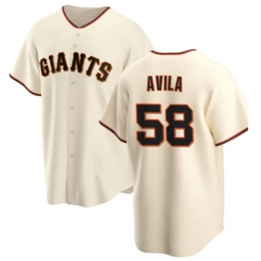 San Francisco Giants #58 Nick Avila Cream FEDASGOGE Cool Base Stitched Jersey