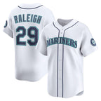 Seattle Mariners #29 Cal Raleigh White FEDASGOGE Home Limited Player Jersey