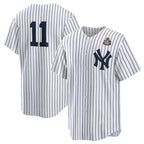 New York Yankees #11 Anthony Volpe White FEDASGOGE 2024 World Series Cool Base Stitched Jersey