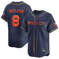 Houston Astros #8 Christian Walker Player Navy FEDASGOGE City Connect Home Limited Stitched Jerseys