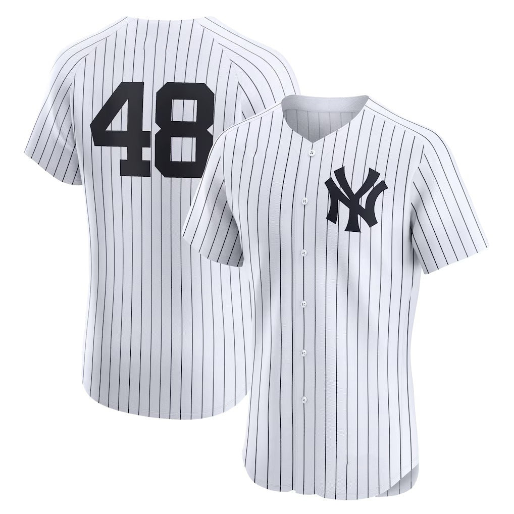 New York Yankees #48 Paul Goldschmidt White FEDASGOGE Home Elite Player Jersey