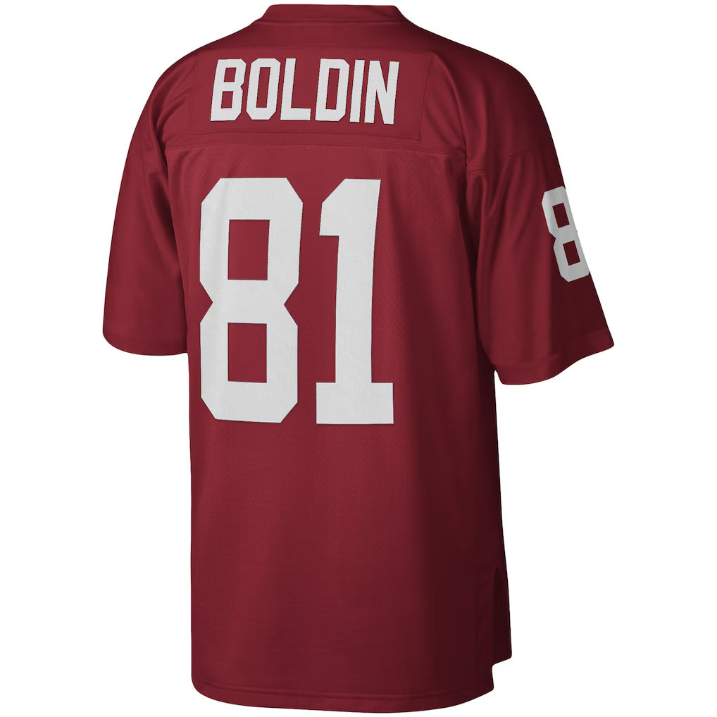 A.Cardinals #81 Anquan Boldin Mitchell & Ness Cardinal FEDASGOGE Legacy Replica Jersey