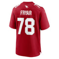 A.Cardinals #78 Josh Fryar Cardinal FEDASGOGE Team Game Jersey