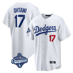 Los Angeles Dodgers #17 Shohei Ohtani Player White FEDASGOGE World Series Meet Home Game Stitched Jerseys