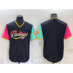San Diego Padres Blank Black FEDASGOGE 2022 City Connect Cool Base Stitched Jersey