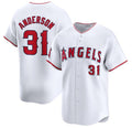 Los Angeles Angels #31 Tyler Anderson White FEDASGOGE Home Limited Stitched Jersey