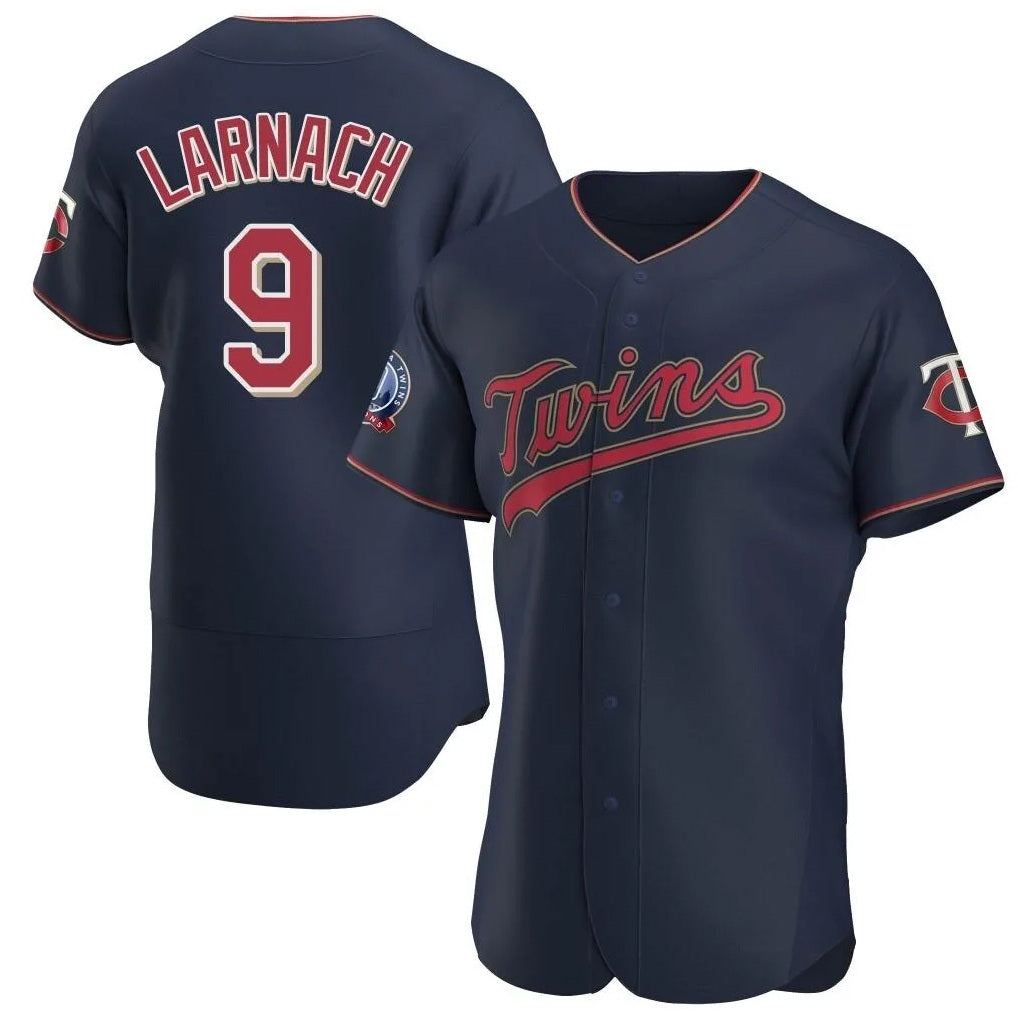 Minnesota Twins #9 Trevor Larnach Player Navy FEDASGOGE60th Home Limited Elite Stitched Jerseys