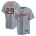 Detroit Tigers #29 Tarik Skubal Player Gray FEDASGOGE Home Game Stitched Jerseys
