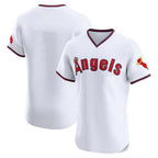 Los Angeles Angels Blank Player White FEDASGOGE T-shirt Home Limited Elite Stitched Jerseys