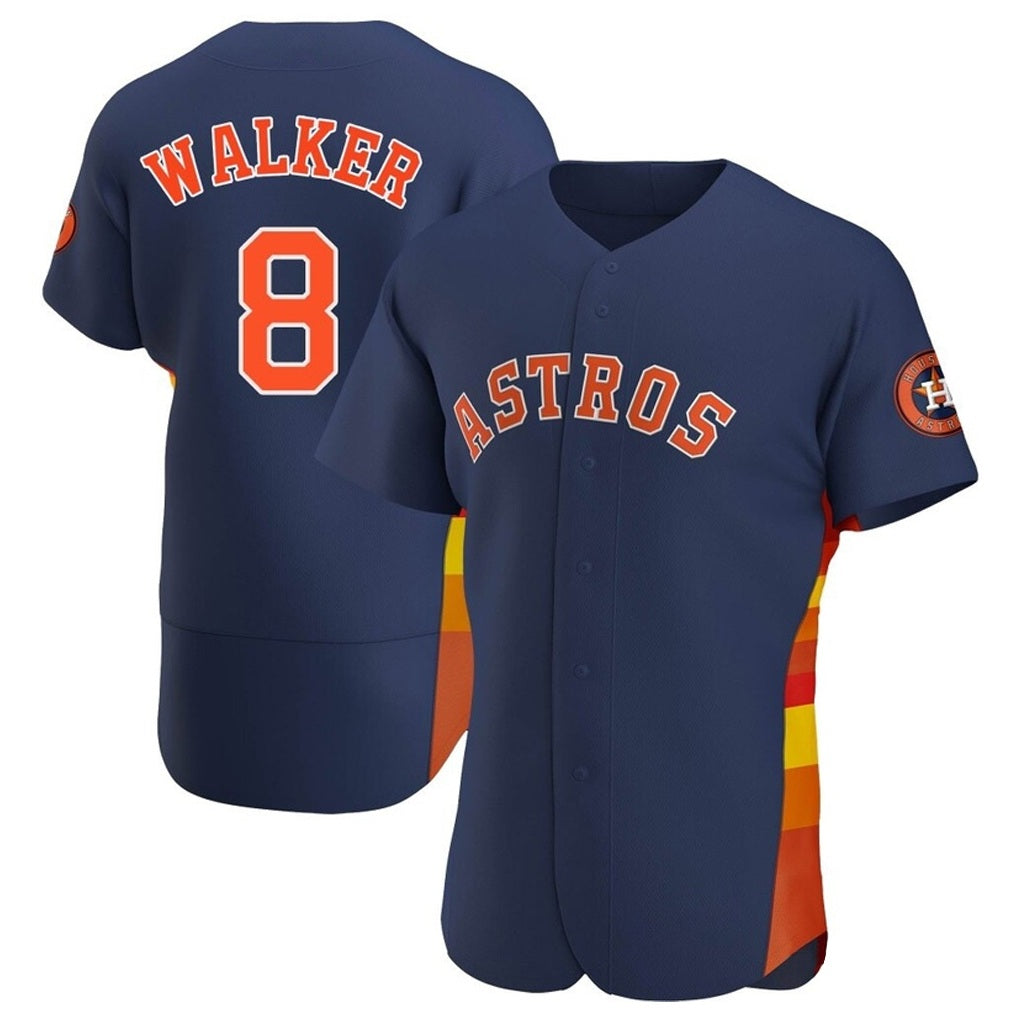 Houston Astros #8 Christian Walker Player Navy FEDASGOGE Home Limited Elite Stitched Jerseys