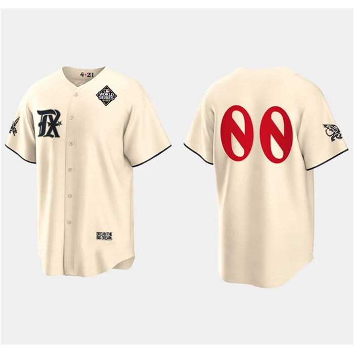 Custom Texas Rangers Active Player Cream FEDASGOGE 2023 World Series City Connect Stitched Jersey