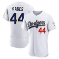 Los Angeles Dodgers #44 Andy Pages Player Gold White FEDASGOGE 2026 Collection Stadium Limited Elite Stitched Jerseys