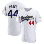 Los Angeles Dodgers #44 Andy Pages Player Gold White FEDASGOGE 2026 Collection Stadium Limited Elite Stitched Jerseys