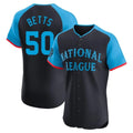 Los Angeles Dodgers #50 Mookie Betts Player Black FEDASGOGE National League All-Star Limited Elite Home Stitched Jerseys