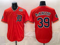 Detroit Tigers #39 Zach McKinstry Orange FEDASGOGE 2026 Alternate USA 250' Patch Vapor Premier Limited Stitched Jersey