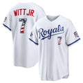 Kansas City Royals #7 Bobby Witt Jr. 2026 All-Star Edition Stars & Stripes White FEDASGOGE Stadium Jersey