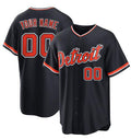 Custom Detroit Tigers Alternate Replica Navy FEDASGOGE Jersey